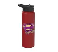 Superman Bizarro Logo Distressed Stainless Steel Insulated Water Bottle