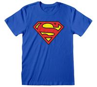 Superman 'Blue Logo' (Bleu) T-Shirt - NOUVEAU ET OFFICIEL