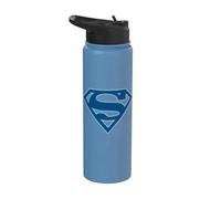 Superman Blue & White Classic Shield Stainless Steel Insulated Water Bottle
