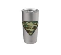 Superman Camo Logo Gobelet isotherme en acier inoxydable double paroi