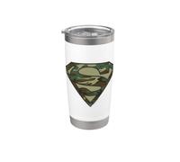 Superman Camo Logo Gobelet isotherme en acier inoxydable double paroi