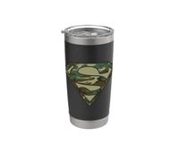 Superman Camo Logo Gobelet isotherme en acier inoxydable double paroi