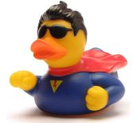 Superman Canard de Bain | Canard de Plastique | Bath Duck | Duckshop | Rubber Duck | L: 8.5 cm