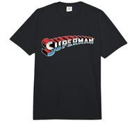 Superman Chrome Logo Comfort Colors Adult Heavyweight T-Shirt