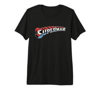 Superman Chrome Logo T-Shirt Haut de Gamme