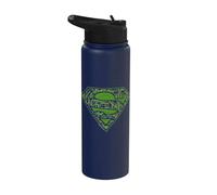 Superman Circuits Shield Stainless Steel Insulated Water Bottle