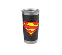 Superman Classic Logo Gobelet isotherme en acier inoxydable double paroi