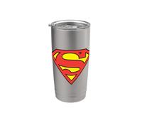 Superman Classic Logo Gobelet isotherme en acier inoxydable double paroi