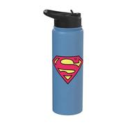 Superman Classic S Logo Stainless Steel Insulated Water Bottle