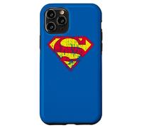 Superman Classic Yello & Red Logo Distressed Coque pour iPhone 11 Pro