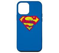 Superman Classic Yello & Red Logo Distressed Coque pour iPhone 12 Mini