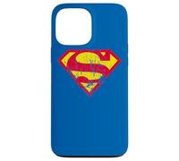 Superman Classic Yello & Red Logo Distressed Coque pour iPhone 13 Pro Max