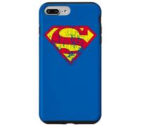 Superman Classic Yello & Red Logo Distressed Coque pour iPhone 7 Plus/8 Plus