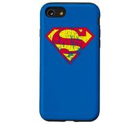 Superman Classic Yello & Red Logo Distressed Coque pour iPhone SE (2020) / 7/8
