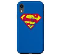 Superman Classic Yello & Red Logo Distressed Coque pour iPhone XR