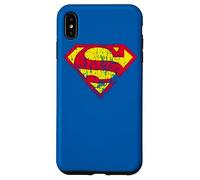 Superman Classic Yello & Red Logo Distressed Coque pour iPhone XS Max