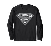 Superman Cracked Shield Manche Longue