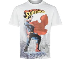 Superman Daily Planet Homme T-Shirt Manches Courtes Blanc XL 100% Coton Regular/Coupe Standard