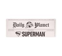 Superman Daily Planet Sous-main - Sous licence officielle DC, tapis de souris en caoutchouc antidérapant, motif bande dessinée, parfait pour les jeux, le travail ou la navigation, accessoire de bureau