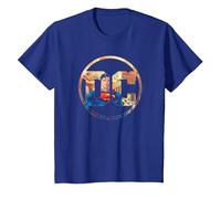 Superman DC Comics Logo T-Shirt, Enfant, Bleu Royal, 4 Ans