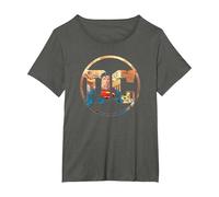 Superman DC Comics Logo T-Shirt, Femme Grandes Tailles, Asphalte, 1X