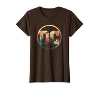 Superman DC Comics Logo T-Shirt, Femme, Marron, XXL