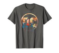 Superman DC Comics Logo T-Shirt, Homme, Asphalte, 5XL