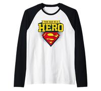 Superman Father's Day This Dad is A Hero Manche Raglan