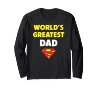 Superman Father's Day World Greatest Dad Manche Longue