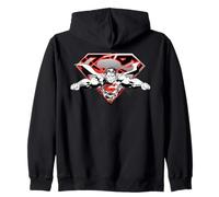 Superman Flying Broken Shield Sweat à Capuche