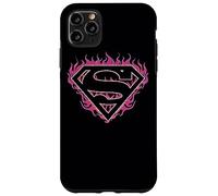 Superman Fuchsia Flames Shield Coque pour iPhone 11 Pro Max
