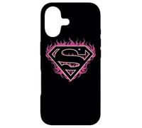 Superman Fuchsia Flames Shield Coque pour iPhone 17