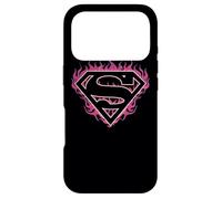 Superman Fuchsia Flames Shield Coque pour iPhone 17 Pro