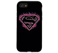Superman Fuchsia Flames Shield Coque pour iPhone SE (2020) / 7/8