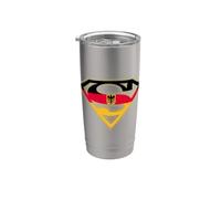Superman German Shield Gobelet isotherme en acier inoxydable double paroi