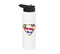 Superman Hawaiian Shield Stainless Steel Insulated Water Bottle