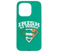 Superman Irish I Was Superman St. Patrick's Day Coque pour iPhone 15 Pro