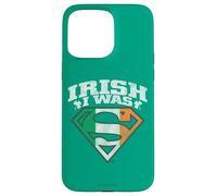 Superman Irish I Was Superman St. Patrick's Day Coque pour iPhone 15 Pro Max