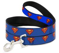 Superman - Laisse Pour Chien 1,2 M - 2,5 Cm - Blue/Logo