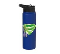 Superman Lex & Kryptonite Logo Stainless Steel Insulated Water Bottle