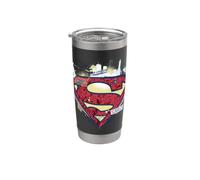 Superman Logo Super Hero 85 ans Action Comics Esthétique Gobelet isotherme en acier inoxydable double paroi