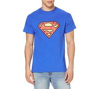 Superman Logo T-Shirt,Blau,Größe - FR : L (Taille Fabricant : Large)