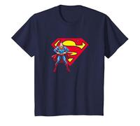 Superman & Logo T-Shirt, Enfant, Bleu Marine, 6 Ans