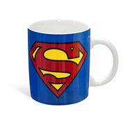 Superman LOGOSHIRT - Tasse à café en Porcelaine - Motif Bandes dessinées DC - Logo Bleu - Design Original sous Licence - 1 pièce