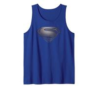 Superman Man of Steel Desaturated Débardeur, Homme, Bleu Royal, XL