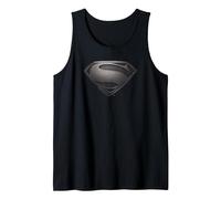 Superman Man of Steel Desaturated Débardeur, Homme, Noir, M