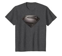 Superman Man of Steel Desaturated Gray T-Shirt, Enfant, Chiné Foncé, 3 Ans