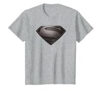 Superman Man of Steel Desaturated Gray T-Shirt, Enfant, Gris Chiné, 4 Ans