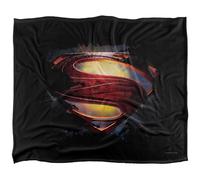 Superman Man of Steel Grungy Shield Silky Touch Super Soft Throw Blanket 152 X 127 Cm