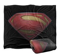 SUPERMAN Man of Steel Shield Plaid Ultra Doux au Toucher Soyeux - 152 x 127 cm